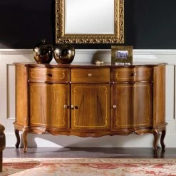 Nussbaumfarbenes Sideboard Dentro Im Barock Design