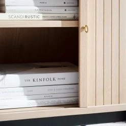 Ovale Kommode Im Skandi Design - Troyes -Landuva Shop ovale kommode im skandi design mit zwei tueren in white wash eiche schwarz troyes 05