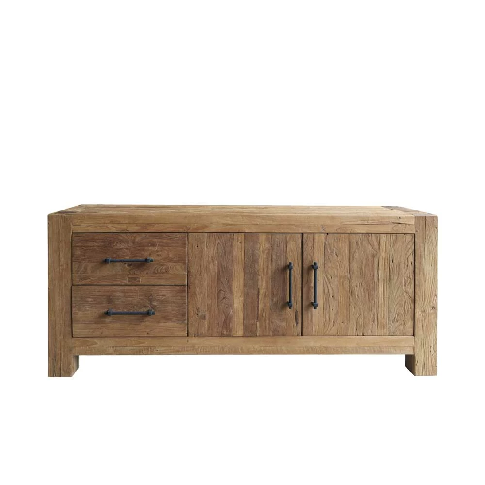 Recyclingholz Kommode aus Teak Massivholz - Etrova Recyclingholz Kommode Aus Teak Massivholz - Etrova -Landuva Shop recyclingholz kommode aus teak massivholz 160x70x50 cm etrova 05