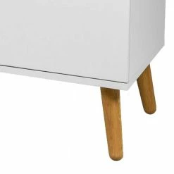 Retro Anrichte Ohne Griffe Vudian In Weiß & Eiche 4 Retro Anrichte Ohne Griffe Vudian In Weiß & Eiche -Landuva Shop retro anrichte ohne griffe in weiss eiche vudian 03