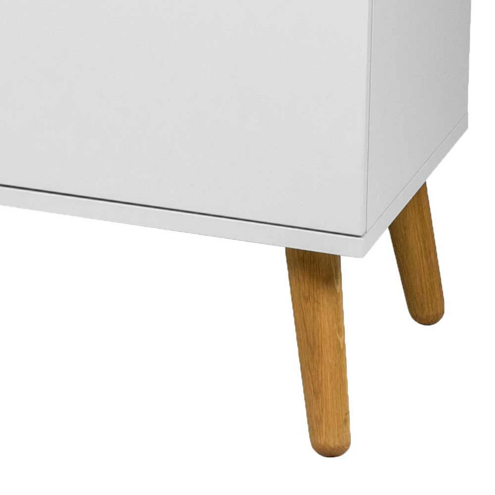 Retro Anrichte ohne Griffe Vudian in Weiß & Eiche Retro Anrichte Ohne Griffe Vudian In Weiß & Eiche -Landuva Shop retro anrichte ohne griffe in weiss eiche vudian 03