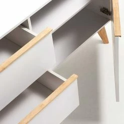 Retro Kombikommode Belice In Weiß Und Eiche Massiv 4 Retro Kombikommode Belice In Weiß Und Eiche Massiv -Landuva Shop retro kombikommode weiss und eiche massiv 1 tuerig und zwei schubladen 120cm breit belice 03