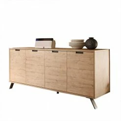 Retro Sideboard Rodonda In Eiche