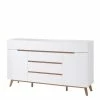 Retro Style Sideboard In Weiß & Eiche Aiola 169cm Breit 1 Retro Style Sideboard In Weiß & Eiche Aiola 169cm Breit -Landuva Shop retro style sideboard in weiss eiche 169cm breit aiola f