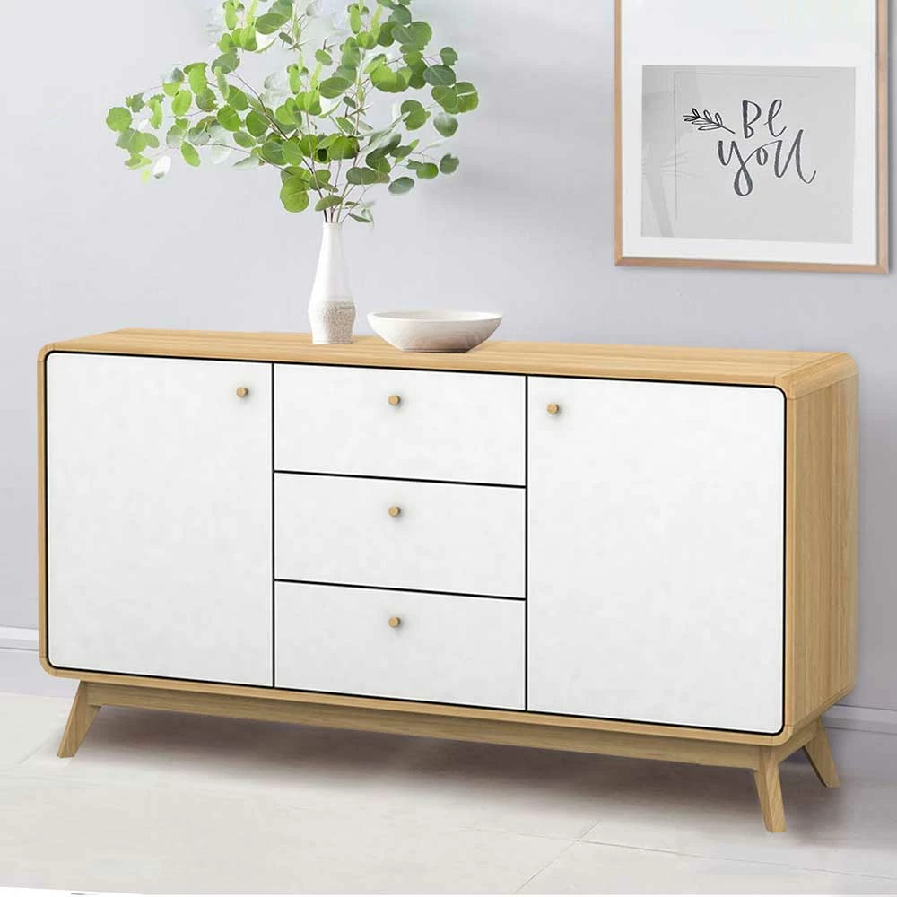 Scandi Kombikommode in Weiß & Natur - Jendren Scandi Kombikommode In Weiß & Natur - Jendren -Landuva Shop scandi kombikommode in weiss natur aus mdf guenstig kaufen jendren 01