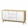Scandi Kombikommode In Weiß & Natur - Jendren -Landuva Shop scandi kombikommode in weiss natur aus mdf guenstig kaufen jendren f