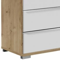 Schlafzimmer Kommode Mit Vier Schubladen - Nuetran 4 Schlafzimmer Kommode Mit Vier Schubladen - Nuetran -Landuva Shop schlafzimmer kommode mit vier schubladen in weiss glas eiche bianco nuetran 02