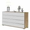 Schlafzimmer Kommode Mit Vier Schubladen - Nuetran -Landuva Shop schlafzimmer kommode mit vier schubladen in weiss glas eiche bianco nuetran f
