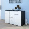 Schlafzimmer Sideboard Riusa In Schwarz Weiß