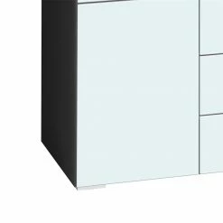 Schlafzimmer Sideboard Riusa In Schwarz Weiß -Landuva Shop schlafzimmer sideboard schwarz weiss glas riusa 03