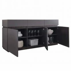 Schönes Sideboard In Anthrazit Wenge - Zialko 4 Schönes Sideboard In Anthrazit Wenge - Zialko -Landuva Shop schoenes sideboard in anthrazit wenge mit sockelgestell zialko 02