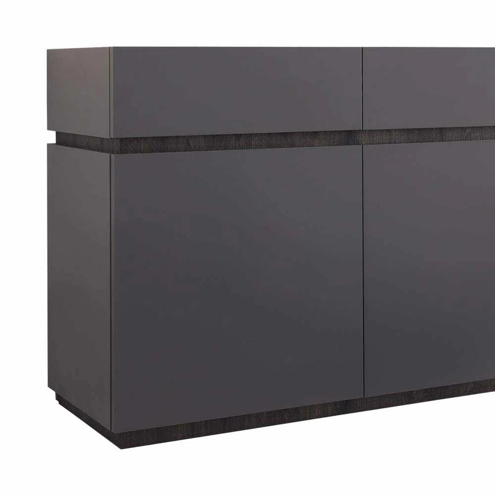 Schönes Sideboard in Anthrazit Wenge - Zialko Schönes Sideboard In Anthrazit Wenge - Zialko -Landuva Shop schoenes sideboard in anthrazit wenge mit sockelgestell zialko 03