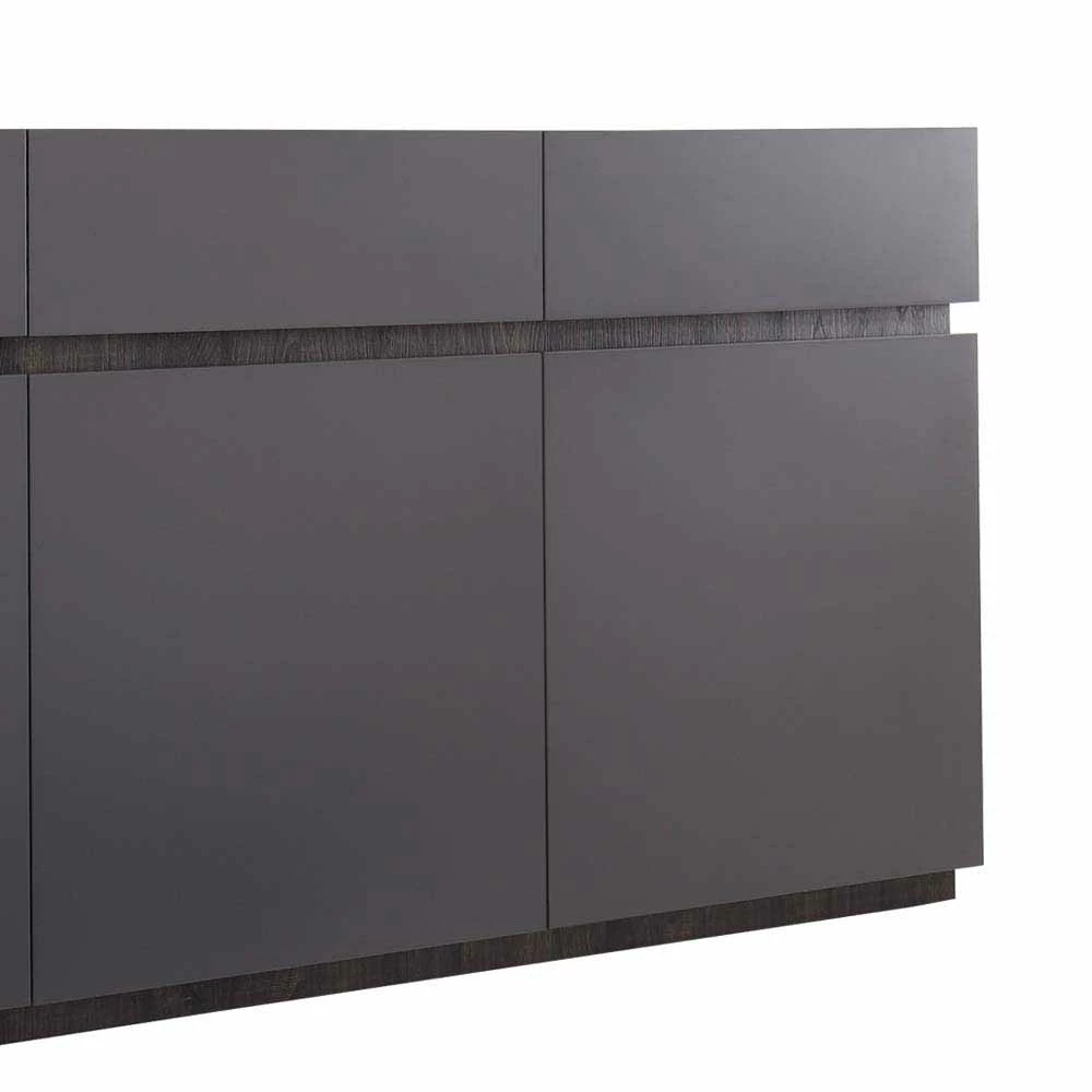 Schönes Sideboard in Anthrazit Wenge - Zialko Schönes Sideboard In Anthrazit Wenge - Zialko -Landuva Shop schoenes sideboard in anthrazit wenge mit sockelgestell zialko 04