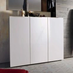 Schuhkommode Cäsar In Weiß Hochglanz -Landuva Shop schuhkommode weiss hochglanz 120 cm breit caesar 01