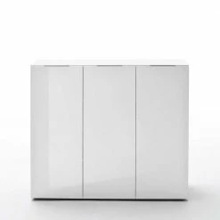 Schuhkommode Cäsar In Weiß Hochglanz -Landuva Shop schuhkommode weiss hochglanz 120 cm breit caesar 02