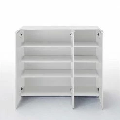 Schuhkommode Cäsar In Weiß Hochglanz -Landuva Shop schuhkommode weiss hochglanz 120 cm breit caesar 04