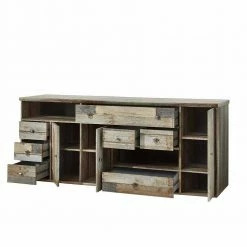 Shabby Sideboard Curacon In Grau Treibholz Dekor 4 Shabby Sideboard Curacon In Grau Treibholz Dekor -Landuva Shop shabby sideboard grau treibholz dekor 80 cm hoch curacon 02