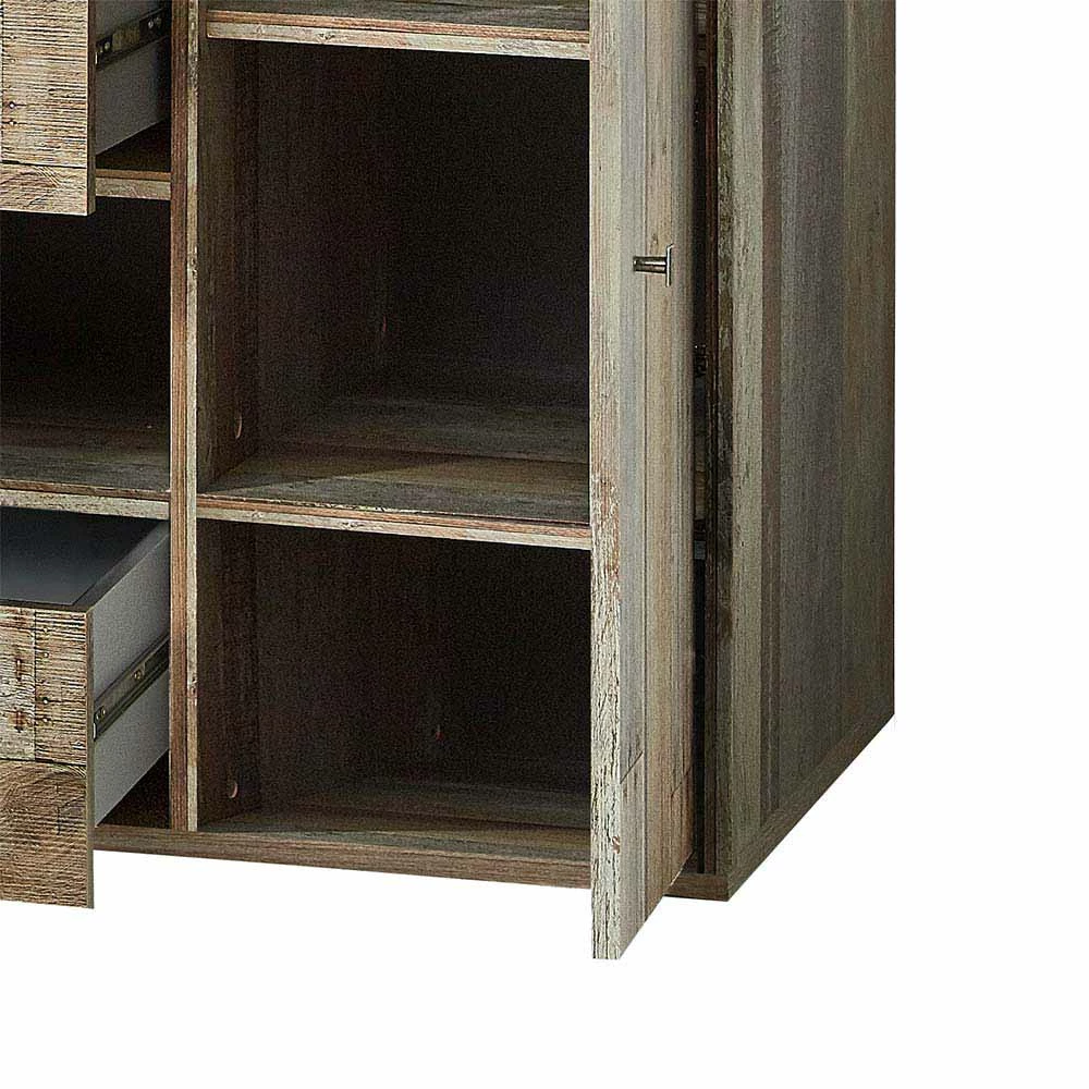 Shabby Sideboard Curacon in Grau Treibholz Dekor Shabby Sideboard Curacon In Grau Treibholz Dekor -Landuva Shop shabby sideboard grau treibholz dekor 80 cm hoch curacon 05