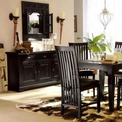 Sideboard Polenta Aus Akazie Massivholz -Landuva Shop sideboard akazie massivholz kolonialstil polenta 06