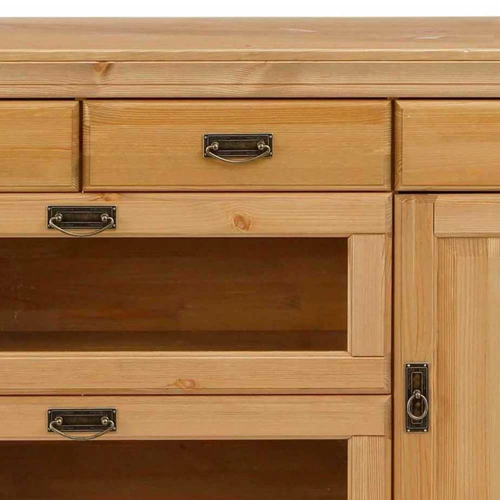 Sideboard aus Kiefer - modernes Landhaus - Arendu Sideboard Aus Kiefer - Modernes Landhaus - Arendu -Landuva Shop sideboard aus kiefer modernes landhaus mit metallgriffen arendu 04