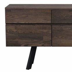 Sideboard Aus Massiver Eiche Rauchfarben Namac & Schwarzem Stahl -Landuva Shop sideboard aus massiver eiche rauchfarben schwarzem stahl namac 03