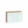 Sideboard Lilano In Eiche Sonoma Weiß 2 Sideboard Lilano In Eiche Sonoma Weiß -Landuva Shop sideboard eiche sonoma weiss glas beschichtet lilano f