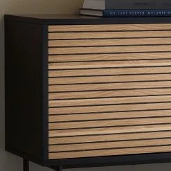 Sideboard Im Skandinavischen Wohnstil - Varaba 4 Sideboard Im Skandinavischen Wohnstil - Varaba -Landuva Shop sideboard im skandinavischen wohnstil in schwarz eiche furnier varaba 02