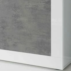 Sideboard In Betonoptik & Weiß HG - Narandu -Landuva Shop sideboard in betonoptik weiss hg 210 cm breit narandu 03