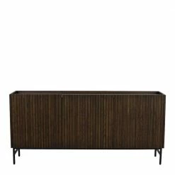 Sideboard In Eiche Dunkelbraun Furnier - Rubrin 4 Sideboard In Eiche Dunkelbraun Furnier - Rubrin -Landuva Shop sideboard in eiche dunkelbraun furnier und schwarz mit drei tueren rubrin 02