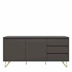 Landuva Shop -Landuva Shop sideboard in grau gold aus mdf mit metall hairpin legs kurz tajibo 01