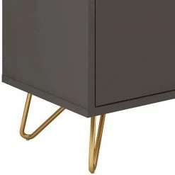 Sideboard In Grau & Gold - Tajibo -Landuva Shop sideboard in grau gold aus mdf mit metall hairpin legs kurz tajibo 05