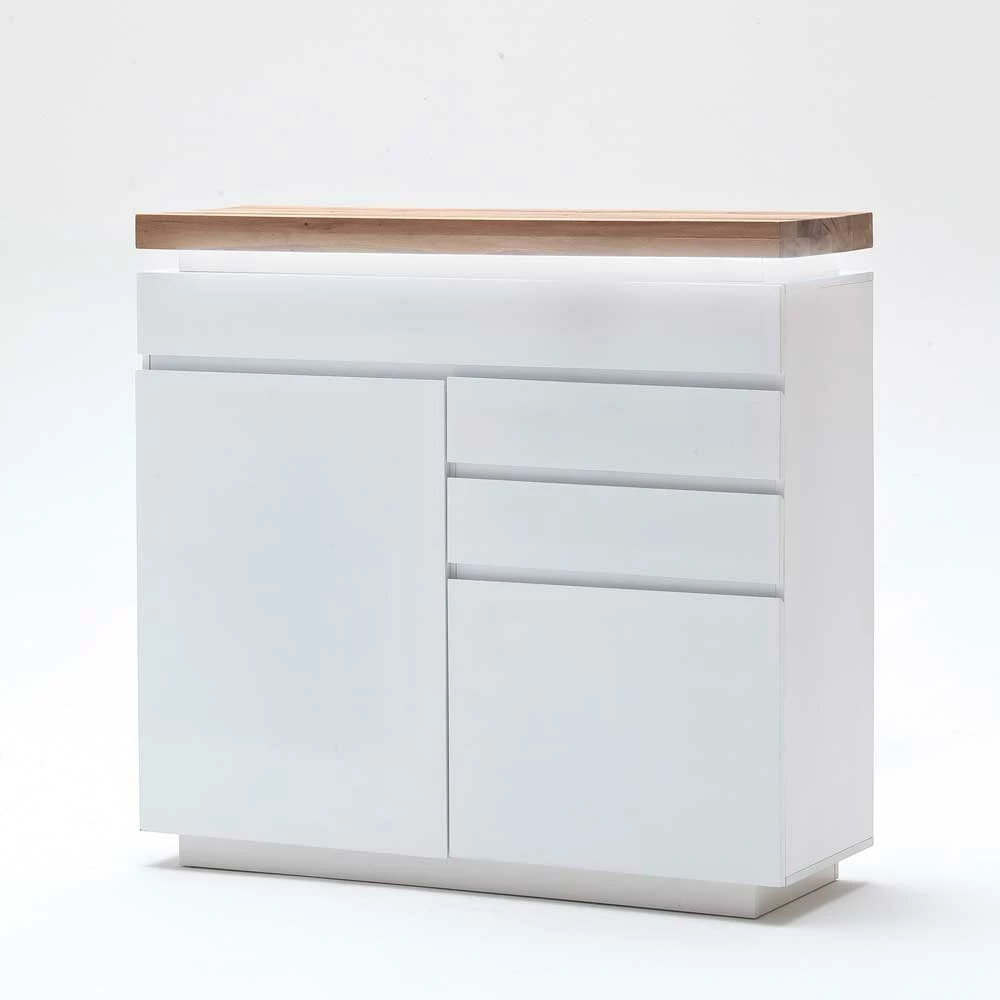 Sideboard Kommode Zelda in Weiß Sideboard Kommode Zelda In Weiß -Landuva Shop sideboard kommode weiss mit wildeiche massivholz zelda 01