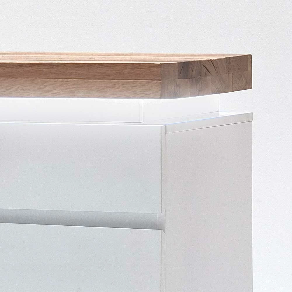 Sideboard Kommode Zelda in Weiß Sideboard Kommode Zelda In Weiß -Landuva Shop sideboard kommode weiss mit wildeiche massivholz zelda 02