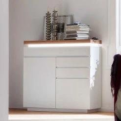 Sideboard Kommode Zelda In Weiß 7 Sideboard Kommode Zelda In Weiß -Landuva Shop sideboard kommode weiss mit wildeiche massivholz zelda 06