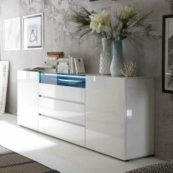 Sideboard Olivera Mit LED Beleuchtung -Landuva Shop sideboard led beleuchtung modern olivera 01