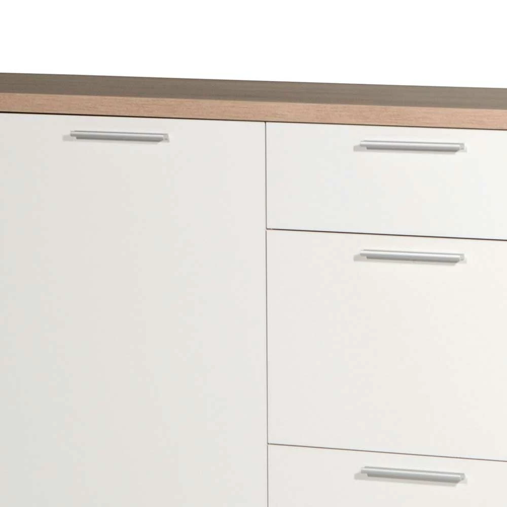 Sideboard Endrew in Weiß Sideboard Endrew In Weiß -Landuva Shop sideboard weiss eiche sonoma endrew 02