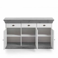 Sideboard Mirandesca In Weiß Grau 4 Sideboard Mirandesca In Weiß Grau -Landuva Shop sideboard weiss grau landhausstil mirandesca 02