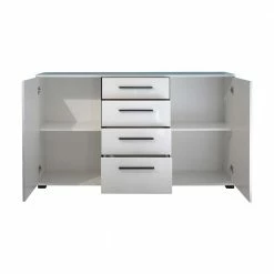 Sideboard Jetongos In Weiß Hochglanz -Landuva Shop sideboard weiss hochglanz 150 cm jetongos 02
