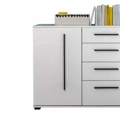 Sideboard Jetongos In Weiß Hochglanz -Landuva Shop sideboard weiss hochglanz 150 cm jetongos 03