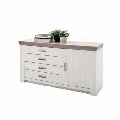 Sideboard Ciovon In Weiß Pinie -Landuva Shop sideboard weiss pinie 160 cm ciovon 01