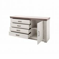 Sideboard Ciovon In Weiß Pinie -Landuva Shop sideboard weiss pinie 160 cm ciovon 02
