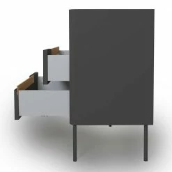 Skandi Design-Kommode Mit Sechs Schubladen - Anziano 6 Skandi Design-Kommode Mit Sechs Schubladen - Anziano -Landuva Shop skandi design kommode mit sechs schubladen in anthrazit mit eiche anziano 04