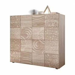 Sonoma-Eiche Kommode Bedruckt - Bielvas