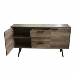 Touchwood Sideboard In Braun - Drondo 4 Touchwood Sideboard In Braun - Drondo -Landuva Shop touchwood sideboard in braun 2 tuerig 3 schubladen drondo 02
