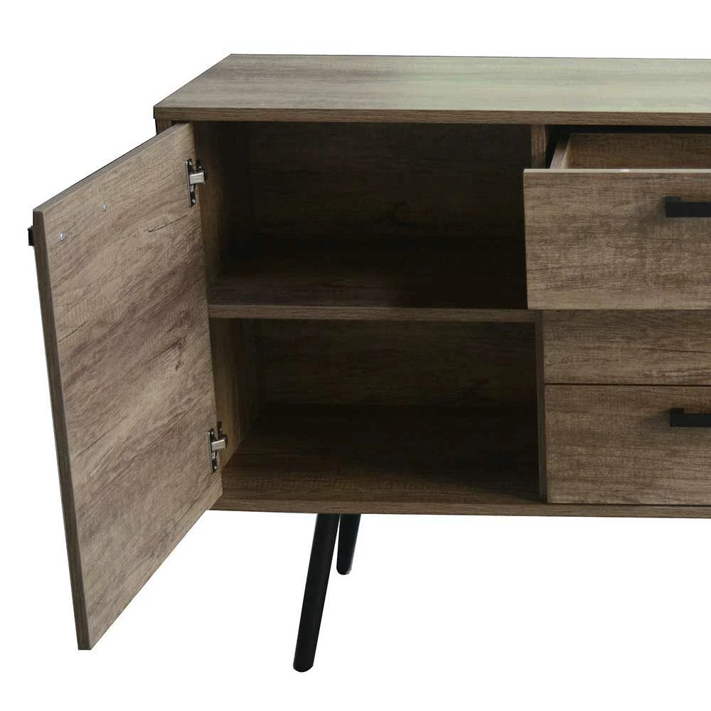 Touchwood Sideboard in Braun - Drondo Touchwood Sideboard In Braun - Drondo -Landuva Shop touchwood sideboard in braun 2 tuerig 3 schubladen drondo 03