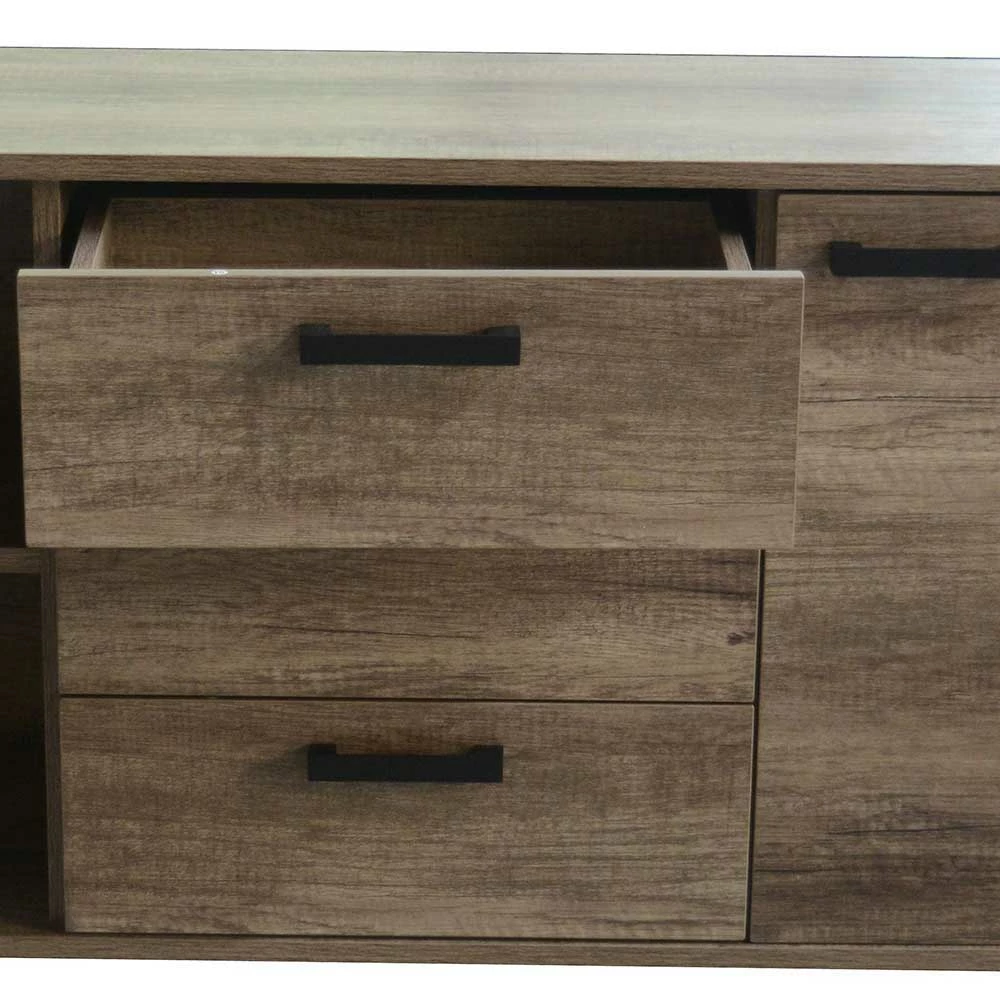 Touchwood Sideboard in Braun - Drondo Touchwood Sideboard In Braun - Drondo -Landuva Shop touchwood sideboard in braun 2 tuerig 3 schubladen drondo 04