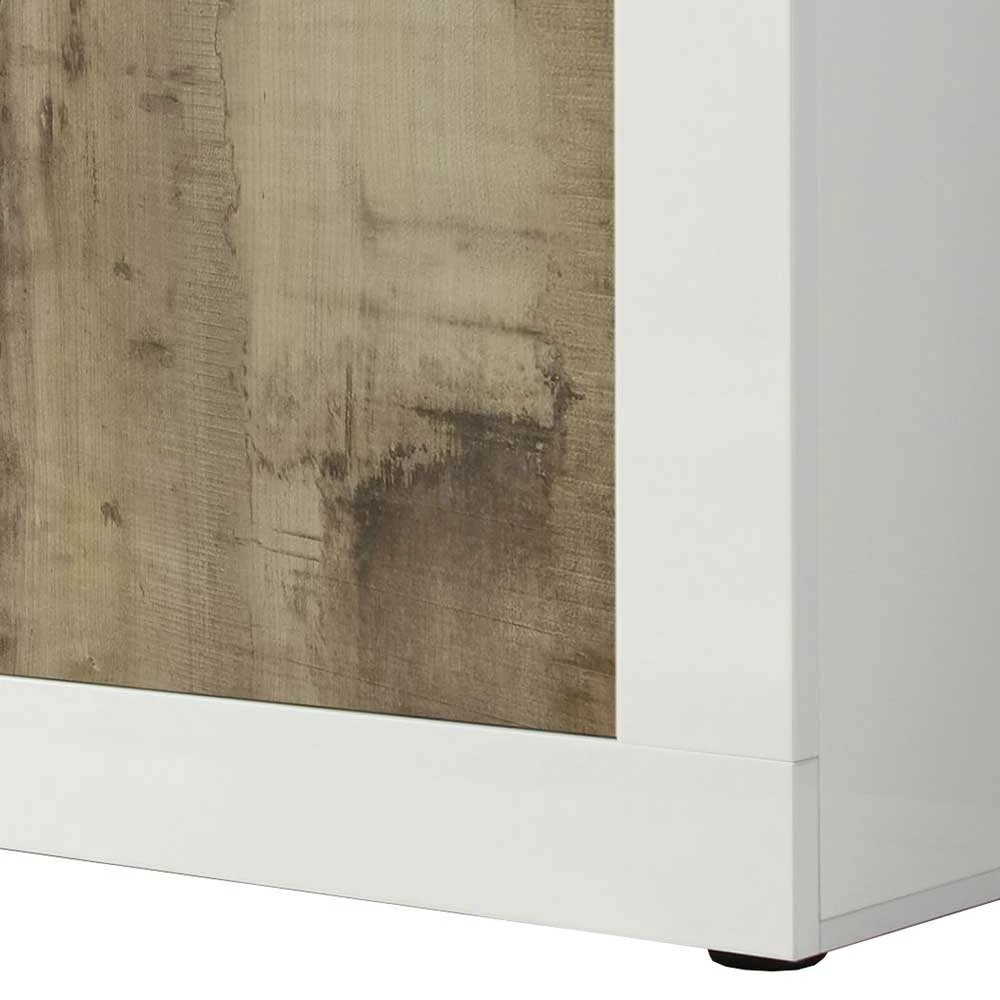 Türen-Sideboard mit 160 cm Breite - Olvenion Türen-Sideboard Mit 160 Cm Breite - Olvenion -Landuva Shop tueren sideboard mit 160 cm breite in holz verwittert weiss hochglanz olvenion 03