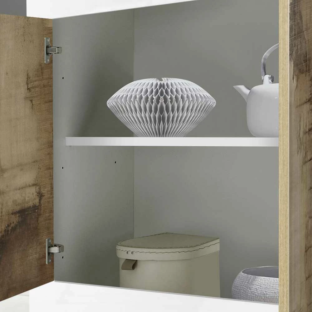 Türen-Sideboard mit 160 cm Breite - Olvenion Türen-Sideboard Mit 160 Cm Breite - Olvenion -Landuva Shop tueren sideboard mit 160 cm breite in holz verwittert weiss hochglanz olvenion 05