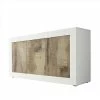Türen-Sideboard Mit 160 Cm Breite - Olvenion -Landuva Shop tueren sideboard mit 160 cm breite in holz verwittert weiss hochglanz olvenion f