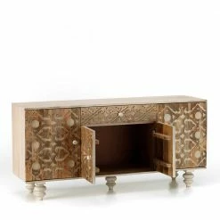 Vintage Landhaus Design Sideboard In White Wash - Zinova 5 Vintage Landhaus Design Sideboard In White Wash - Zinova -Landuva Shop vintage landhaus design sideboard in white wash aus mangobaum massivholz zinova 03